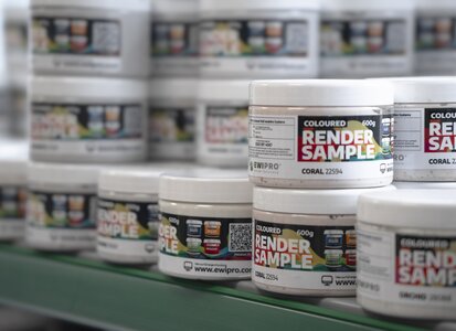 Why Use a Coloured Render Sample Pot?