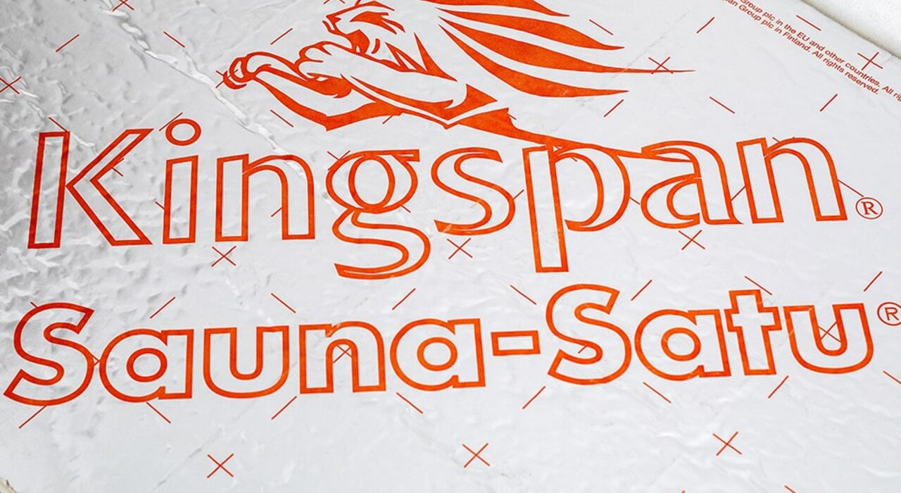 Kingspan Sauna-Satu is a high-performance insulation board designed for environments with high humidity and heat, such as saunas or steam rooms. Its foil-faced surface provides excellent thermal resistance and makes it suitable for specialist insulation applications.