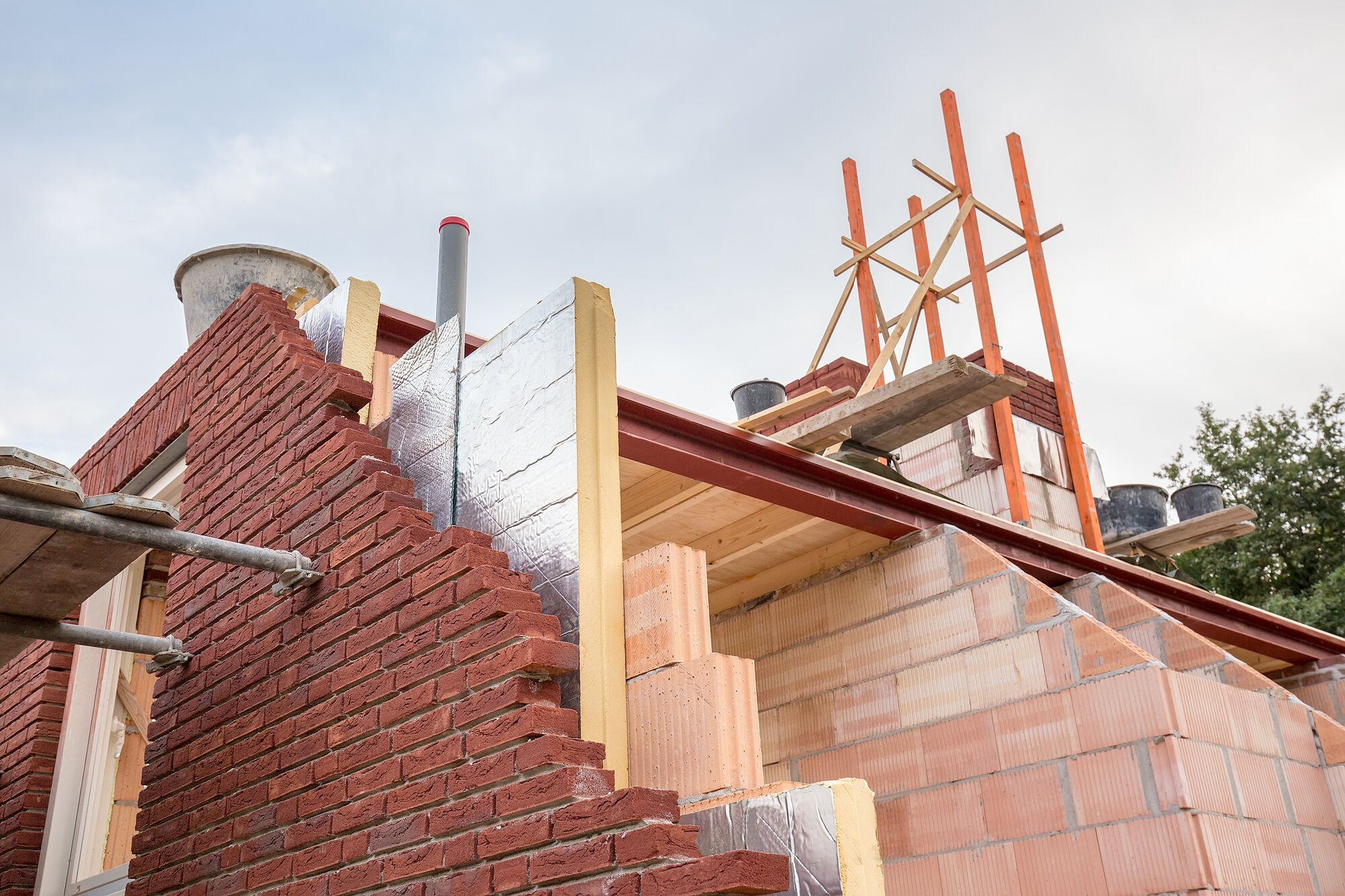 Mineral Wool insulation in a cavity wall