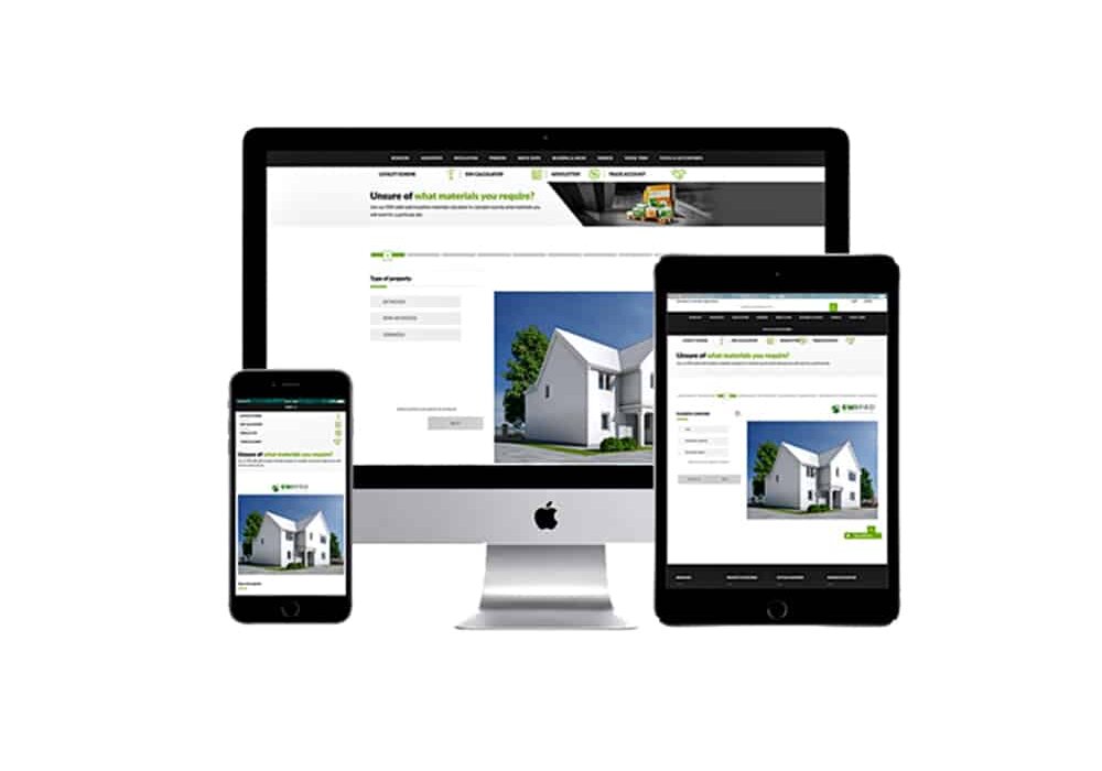 EWI Store's website shown across mobile, tablet, and desktop devices. Shop industry-leading EWI systems, renders, adhesives, and tools online with ease. Trusted by professionals across the UK.