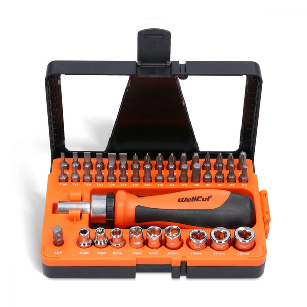 WellCut Wellcut - Rachet Screwdriver Set (44 Pieces)
