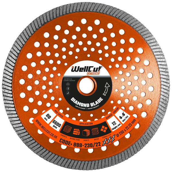 WellCut Wellcut - Extreme Diamond Blade 230mm x 22mm