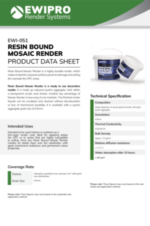 EWI-051 Resin Bound Mosaic Render - Product Data Sheet.pdf