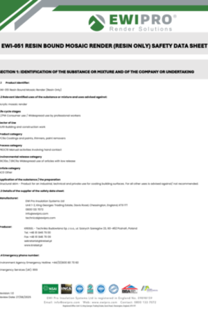 EWI-051 Resin Bound Mosaic Render (Resin Only) SDS.pdf