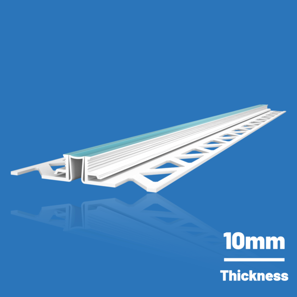 Likov White Render Expansion Bead - 2.5m 10mm Single Bead