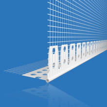 Likov Flexible uPVC Arch Bead with Mesh (2.5m)