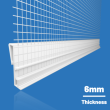 Likov 6mm Clip-on Profile for Starter Track (2.5m) Single Clip-on Profile