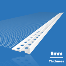 Likov uPVC Stop Bead with Mesh (2.5m) 6mm Single Bead