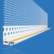 Likov Window Reveal Bead with Protective Lip & Mesh – White (9mm) – 2.6m Single Bead