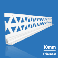 Likov White Stop Bead - No Mesh (2.5m) 10mm Single Bead