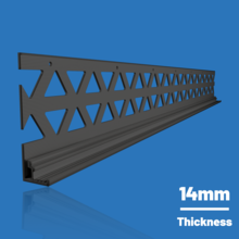 Likov Anthracite Stop Bead - No Mesh (2.5m) 14mm Single Bead