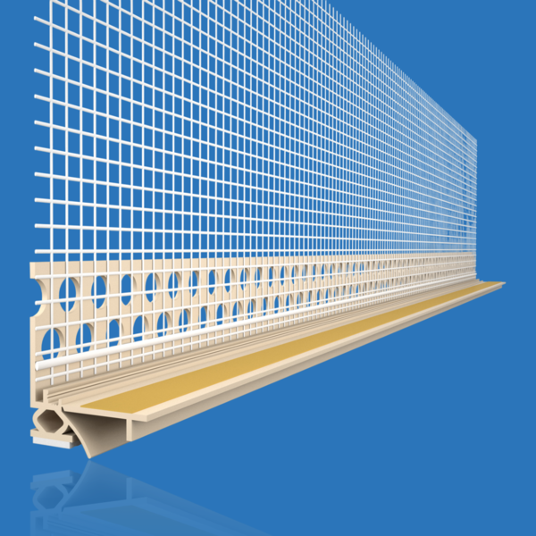 Likov Window Reveal Bead with Protective Lip & Mesh – Ivory (6mm) – 2.6m Single Bead