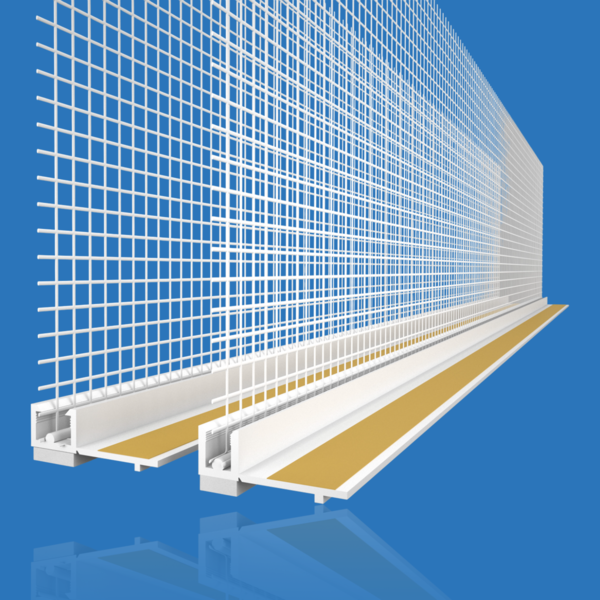 Likov White Window Reveal Bead with Sponge & Mesh (2.4m) Single Bead