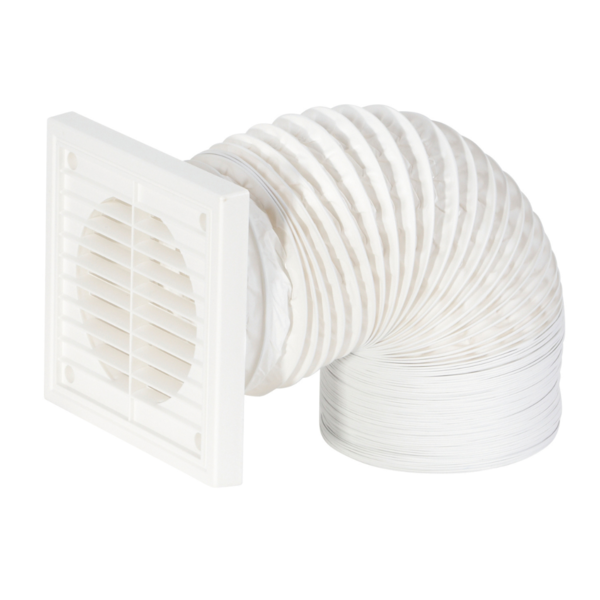 Airflow Flexible Duct Kit - White (3m) 125mm 125mm