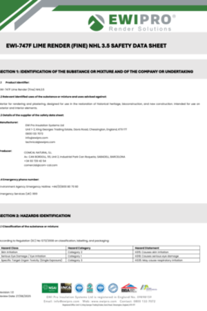 EWI-747F Lime Render (Fine) NHL 3.5 SDS.pdf
