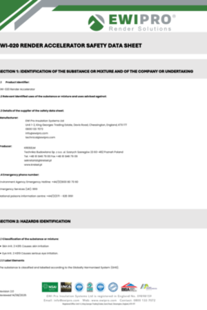 EWI-020 Render Accelerator Safety Data Sheet.pdf