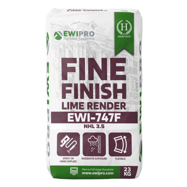 EWI Pro Fine Finish Lime Render NHL 3.5 (EWI-747F) - 23kg