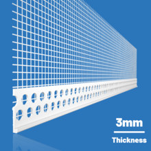 Likov uPVC Stop Bead with Mesh (2.5m) 3mm Single Bead