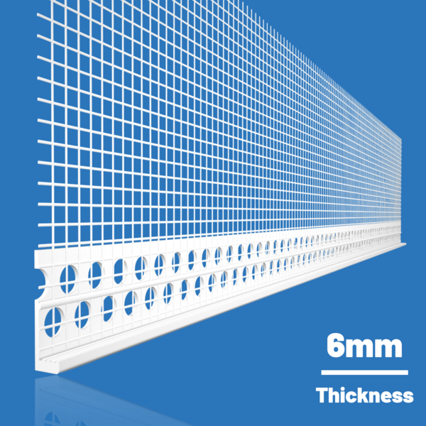 Likov uPVC Stop Bead with Mesh (2.5m) 6mm Single Bead