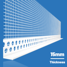 Likov uPVC Stop Bead with Mesh (2.5m) 15mm Single Bead