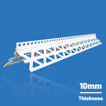 Likov White Corner Bead - No Mesh - 10mm - Single Bead 10mm Single Bead