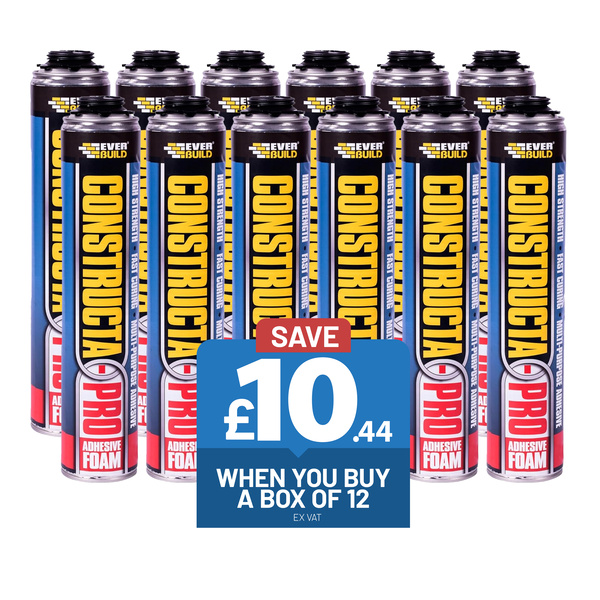 Everbuild Everbuild Constructa-Pro Foam Adhesive - 750ml Box of 12 Box of 12