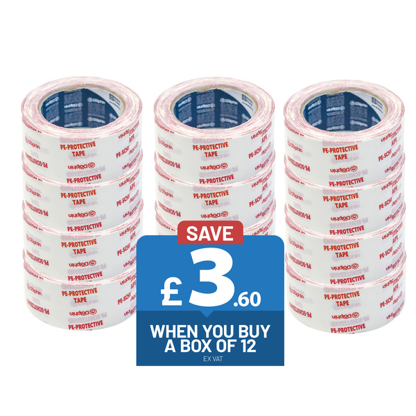 Blue Dolphin Blue Dolphin - PE-Protective Tape - 48mm x 33m Box of 12 tapes Box of 12 tapes