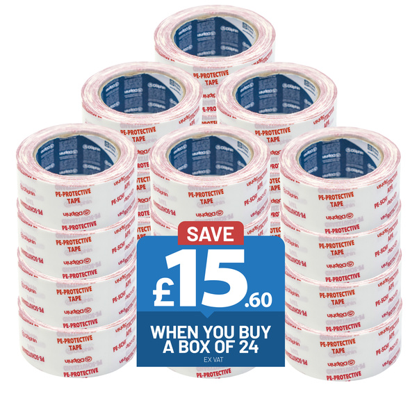 Blue Dolphin Blue Dolphin - PE-Protective Tape - 48mm x 33m Box of 24 tapes Box of 24 tapes