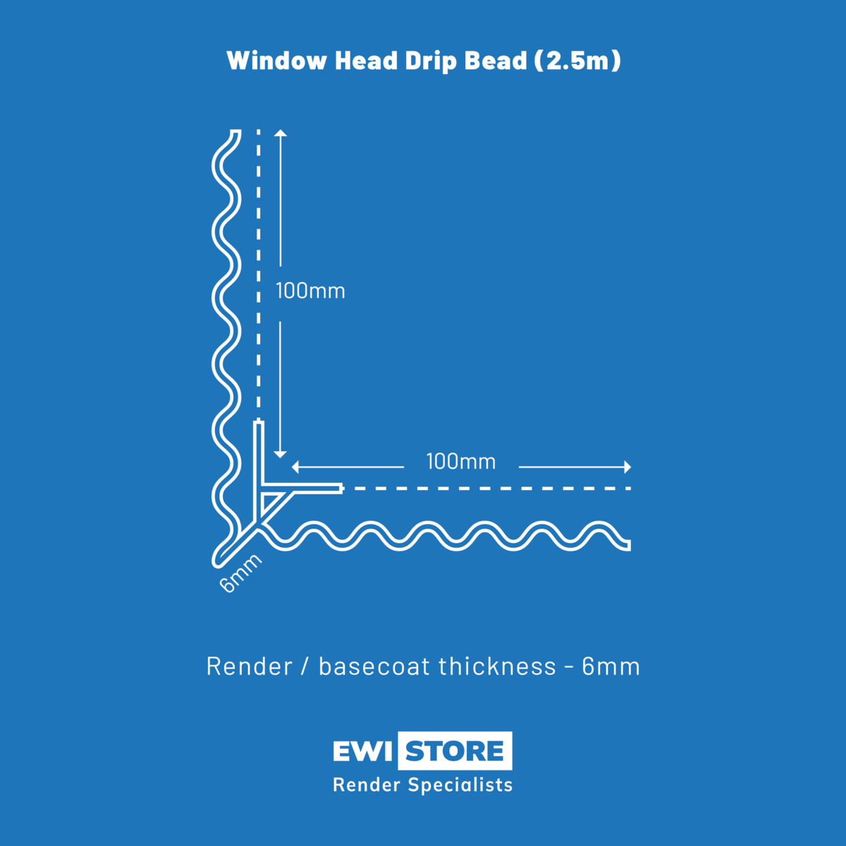 Window Head Drip Bead (2.5m) | EWI Store