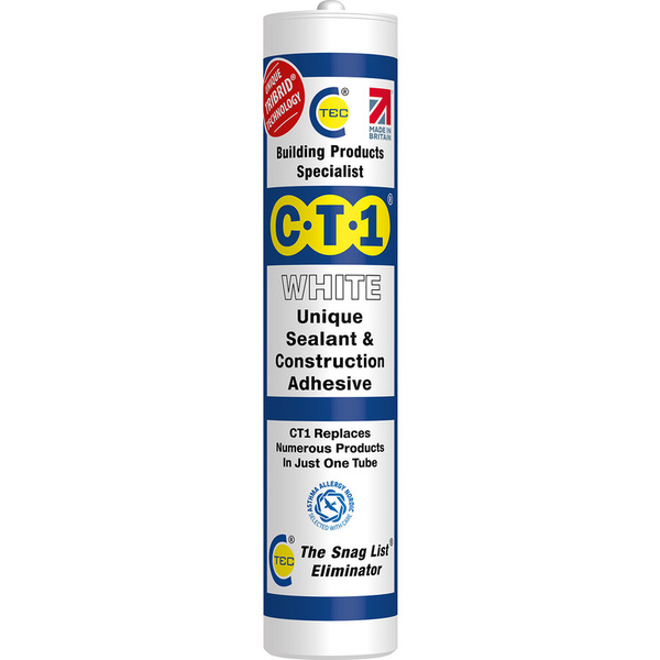 CT1 CT1 Adhesive & Sealant 290ml White Single Tube White Single Tube