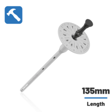 EWI Pro EWI Pro - 8mm Plastic Insulation Fixing - 135mm (100 pieces)