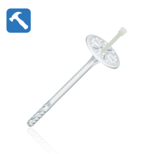Wkret-Met 10mm Hammer Fixing with Plastic Pin & Short Expansion Zone