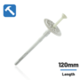 Wkret-Met 10mm Hammer Fixing with Plastic Pin - 120mm 120mm