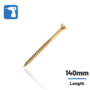 Wkret-Met WKRET-MET - KMH-60 - Insulation to OSB Wood Screws - 140mm 140mm