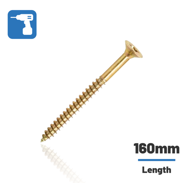 Wkret-Met WKRET-MET - KMH-60 - Insulation to OSB Wood Screws - 160mm 160mm