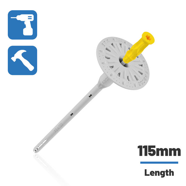 EWI Pro EWI Pro - Metal Insulation Screw Fixing - 8mm 115mm