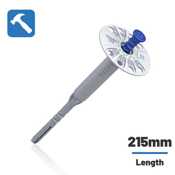 Rawlplug RAWLPLUG - Metal Hammer Fixing (RWL-R-TFIX-8M) - 215mm (Box of 100) 215mm (Box of 100)