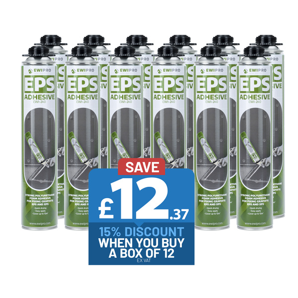 EWI Pro EPS Adhesive (EWI-240) - 750ml Box of 12 Box of 12