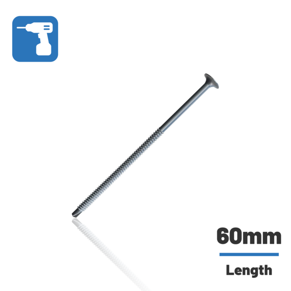 Evolution EVOLUTION - Long Length Self Drilling Insulation Screws - 60mm  (Box of 200) 60mm