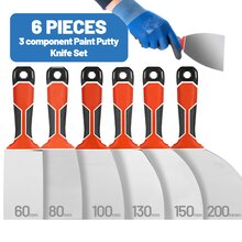 Regal & Barnes 6 Piece 3 Component Paint Putty Knife Set