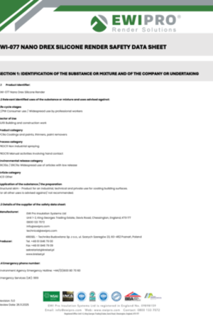 EWI-077 Nano Drex Silicone Render SDS (1).pdf