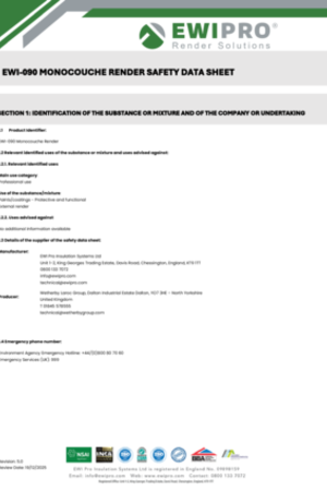 EWI-090 Monocouche Render SDS.pdf