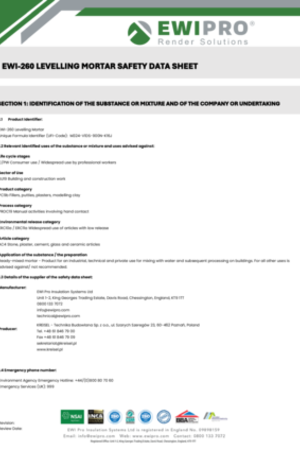 EWI-260 Levelling Mortar SDS.pdf