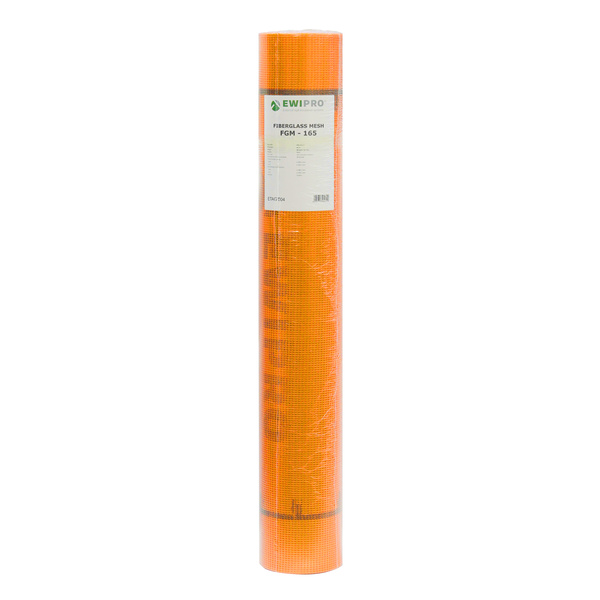 Orange Fibreglass Mesh (165g/m²) - 50m²