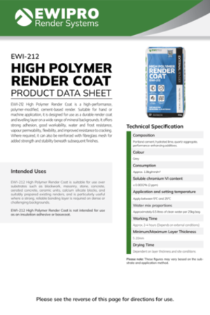 EWI-212 High Polymer Render Coat - Product Data Sheet_1.pdf