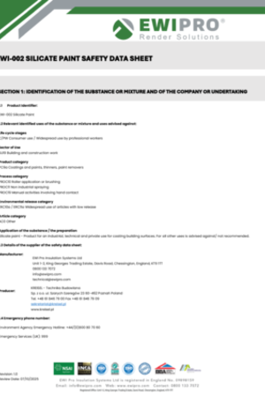 EWI-002 Silicate Paint SDS.pdf