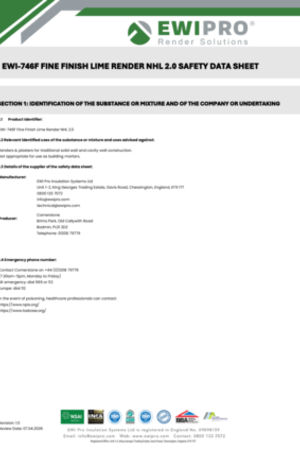 EWI-746F Fine Finish Lime Render NHL 2.0  SDS.pdf