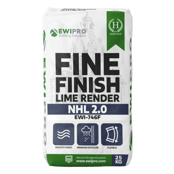 EWI Pro Fine Finish Lime Render NHL 2.0 (EWI-746F) - 25kg