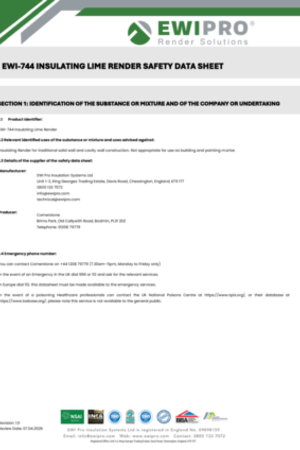 EWI-744 Insulating Lime Render SDS.pdf