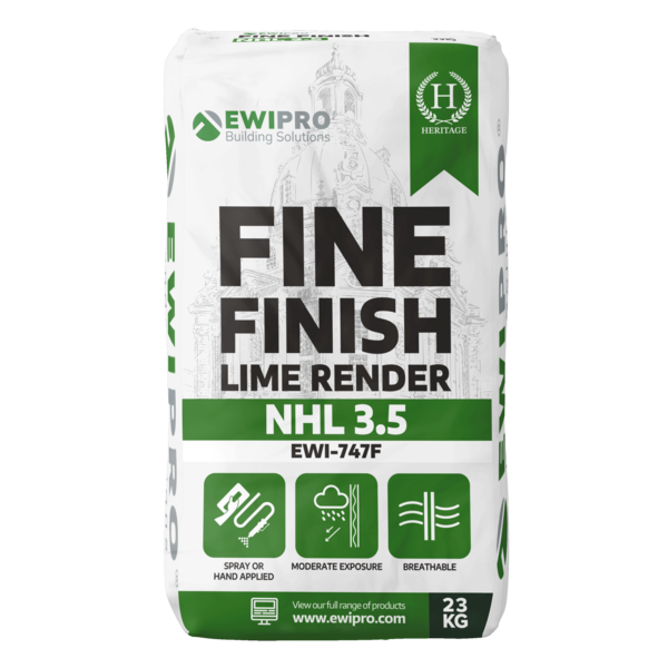 EWI Pro Fine Finish Lime Render NHL 3.5 (EWI-747F) - 23kg
